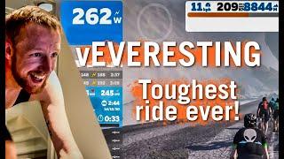 EVERESTING ON ZWIFT | The hardest ride of my life and not going anywhere....