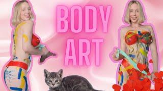 Cleaning Haul [4K USA Housewife]Body art suit How to clean a Mirror without cloth? Try On Haul