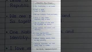 Slogan On Republic Day In English || Republic Day Slogans In English || #shorts