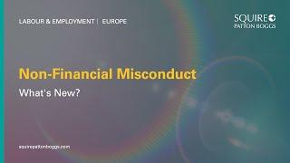 Non-Financial Misconduct - What’s New?