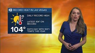 Heat records continue to break in Las Vegas