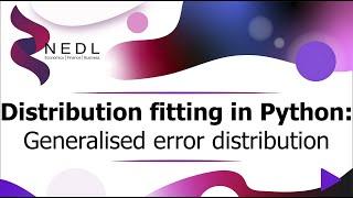 Distribution fitting in Python: Generalised error distribution