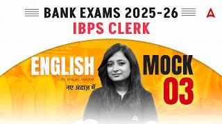 IBPS-RRB-SBI Classes 2025 | Mock 3  | English For Bank Exams | Kinjal Gadhavi