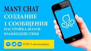 Many Chat Урок 2  Настройка первого сообщения и отдельных цепочек