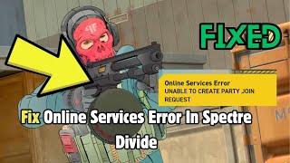 How To Fix Online Services Error In Spectre Divide