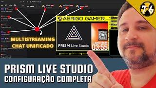 Como configurar o PRISM LIVE STUDIO para fazer live no Youtube, Facebook Twitch ou outra plataforma