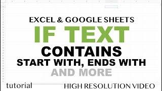 If Text Contains Word - Excel & Google Sheets