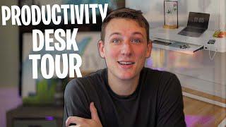 My Productivity Desk Tour (2021 Work from Home Office Tour) | Office Items I Use Daily