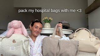 PACK MY HOSPITAL BAGS WITH ME: first time mum 37 weeks pregnant