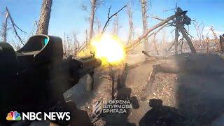 Dramatic battle video shows Ukrainian raid on Russian trenches near Bakhmut