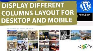 How to Display Media Grid in Different Columns Layout in Desktop & Mobile View in WPBakery | Image