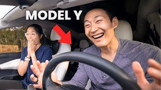 I Tried Taking my Wife to Work Using Tesla's Model Y Full Self Driving