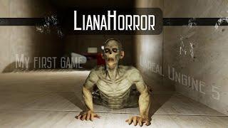 My first game "LianaHorror" on Unreal Engine 5, gameplay (game in progress)