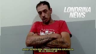 Depoimento suspeito de crime na zona norte de Londrina (30-11-2024)