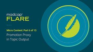 Micro Content (6 of 15): Promotion Proxy in Topic Output