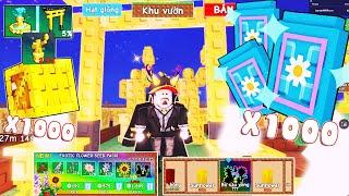 Roblox - MUA 1000 EXOTIC FLOWER SEED PACK MIỄN PHÍ MỞ CÂY SUNFLOWER QUÁ EZ - Grow a Garden MODDED