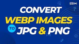 How to Convert WEBP to JPG and PNG