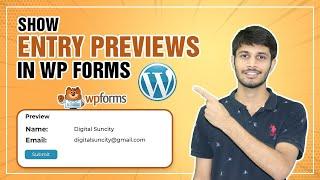 How To Show Entry Previews In WPForms WordPress | WPForms Tutorial - Easy Steps