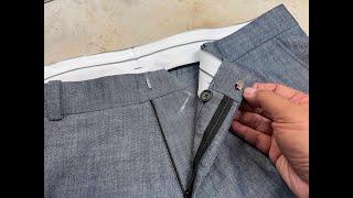 Bespoke Tailoring 37 Trousers Part 4 The Waistband