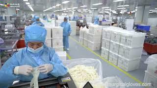 China Top 1 Surgical Gloves Manufacture，Surgical gloves packing line