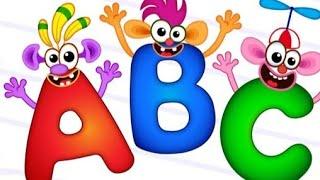 A to Z all alphabet with their more words//kids learn one letter with five words//Abcd song..