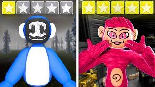 1 Star VS 5 Star Gorilla Tag Horror Fan Games…