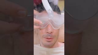 ASMR: Relaxing CHINESE Back Pressure Point Moxibustion Guasha Massage with Eye Spa #shorts
