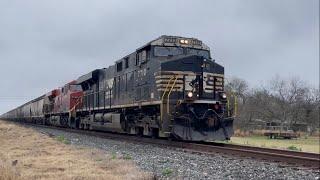 NS 7710 ES40DC w/ K5LLA, CP Power, & Rear DPU Leads Loaded Grain Train