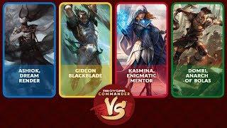 Commander VS S15E8: Ashiok VS Gideon VS Kasmina VS Domri [EDH]