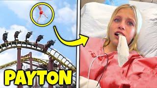 Payton fell off the roller coaster then.. (Ninja Kidz TV)