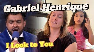 Gabriel Henrique - I Look to You  - Largest Orchestra to Sing With | REACTION