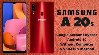 Samsung A20s Google Account Bypass Android 10 | A20 FRP Bypass Without SIM and Computer