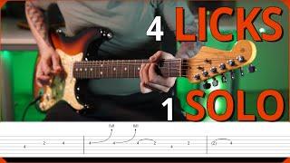 FOUR BLUES LICKS to write A SOLO!