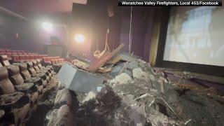 Ceiling collapses at Washington movie theater | Raw video