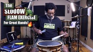 The Sloooow Flam Exercise For Developing Great Hands! 