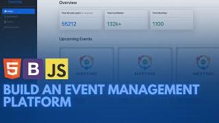 Build an Event Management Platform with HTML, CSS, JS and Bootstrap 5.3