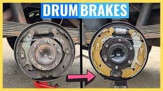 How to DIY REPLACE DRUM BRAKE SHOES and ADJUST so they WORK LIKE NEW | Isuzu D-MAX