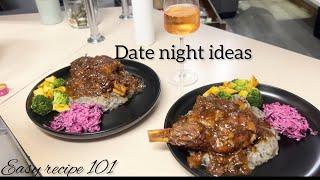 Dinner ideas for date night| Cooking with missT| Lamb shank recipe made easy