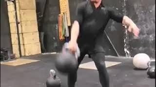 92 kg / 203 lb kettlebell clean