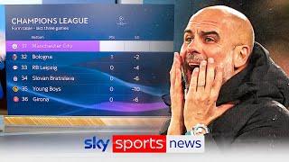 How close are Manchester City to a shock Champions League exit?