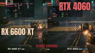 RTX 4060 vs RX 6600 XT - 1440p gaming 2024