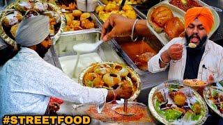 Sardar ji ka Cheap & best lazzez Street food | Pav bhaji, dhaie wala golgappa, wada pav