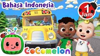 Roda Roda Bis Sekolah ASYIK! | CoComelon Indonesia | Lagu Anak | Nursery Rhymes indonesia