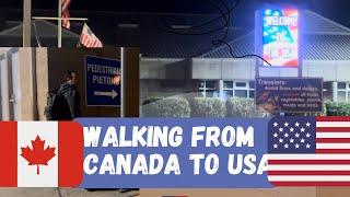 Walking from Canada to the USA: Abbotsford to Sumas Border Crossing Adventure /