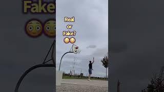 Real or Fake Teleport? #shorts #funny #trickshot #teleport #ballislife #realorfake