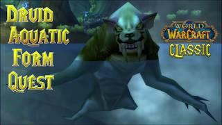 Classic WoW Druid Seal / Aquatic Form Quest! A Lesson to Learn - Real-time / play along side!