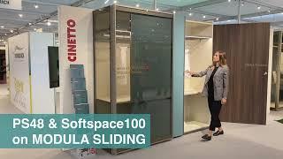 CINETTO - Sliding system for overlapping doors, PS48