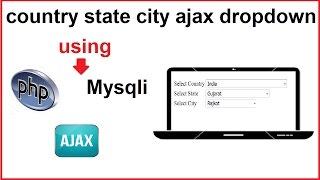 country state city ajax mysqli php dropdown example