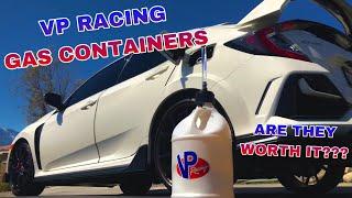 How To Use VP Racing 5 Gallon Motorsport Gas Container Utility Jug Demo & Review!