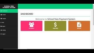 School Fees Payment System In PHP With Source Code | Source Code & Projects